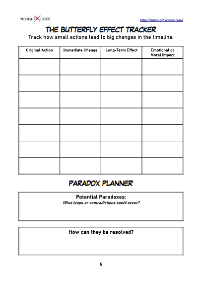 Time Travel Story Worksheet Preview 6